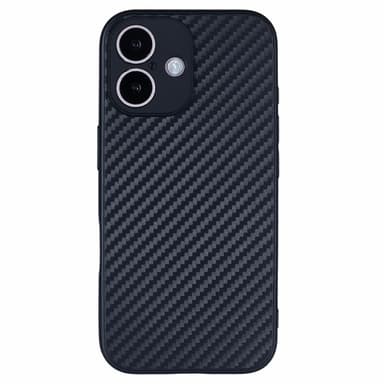 SKALO iPhone 16 Carbon Fiber TPU-skal - Svart
