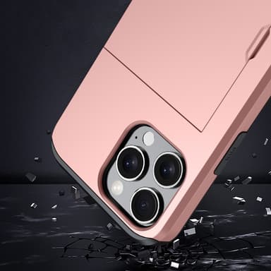 SKALO iPhone 16 Pro Armor Skal Korthållare - Svart
