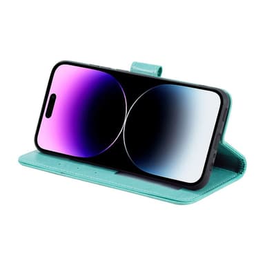 SKALO iPhone 16 Mandala Plånboksfodral - Turkos