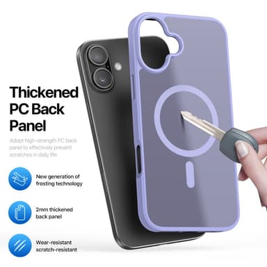 DUX DUCIS iPhone 16 Plus Yind Series Matt Finish Skal - Lila
