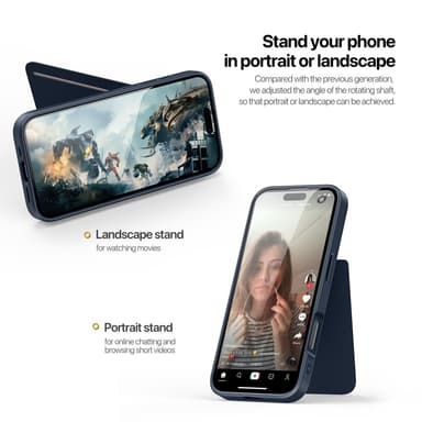 DUX DUCIS iPhone 16 Pro Rafi II Series Skal med Korthållare - Blå