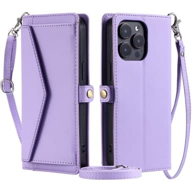 SKALO iPhone 16 Pro Max Evelope Clutch 5-Fack - Lila