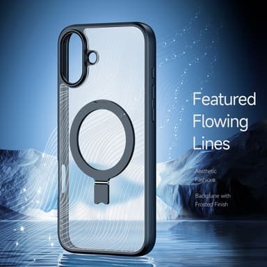 DUX DUCIS iPhone 16 Plus Aimo Series med Metallställ Skal - Svart