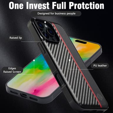 LC.IMEEKE iPhone 16 Pro Carbon Fiber Skal