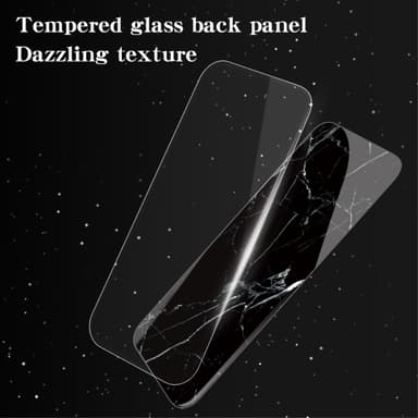 SKALO iPhone 16 Plus Marmor Härdat Glas TPU-skal - Motiv 1