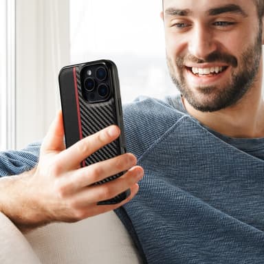LC.IMEEKE iPhone 16 Pro Carbon Fiber Skal