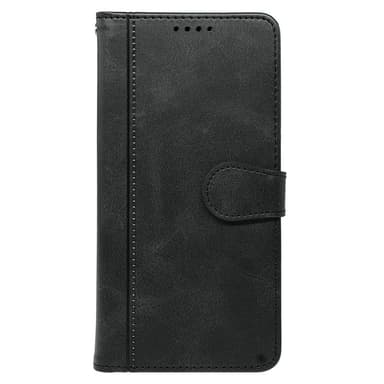 SKALO iPhone 16 Plus Plånboksfodral i PU-Läder - Svart