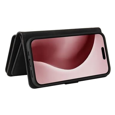 SKALO iPhone 16 Pro Big Wallet 17-FACK Plånboksfodral - Svart