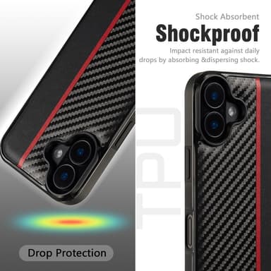 LC.IMEEKE iPhone 16 Pro Carbon Fiber Skal