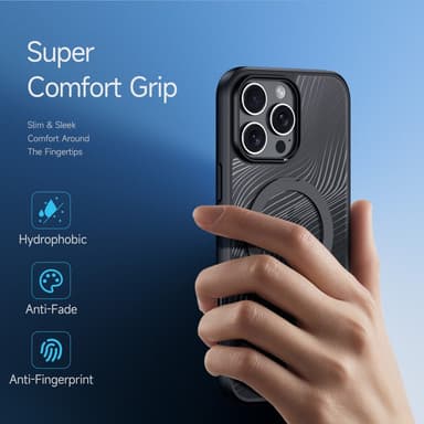 DUX DUCIS iPhone 16 Pro Max Aimo Series med Metallställ Skal - Svart