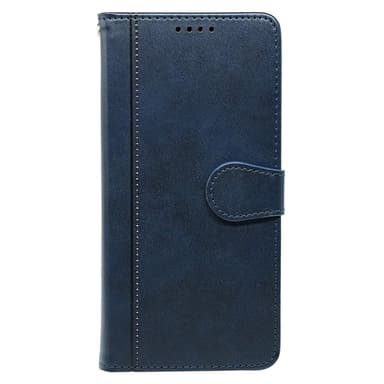 SKALO iPhone 16 Plånboksfodral i PU-Läder - Blå