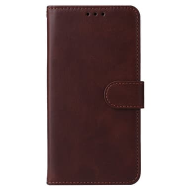 SKALO iPhone 16 Pro PU-Läder Plånboksfodral - Brun