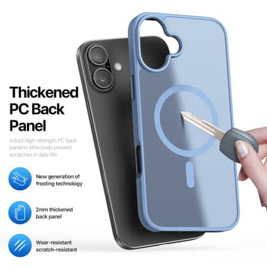 DUX DUCIS iPhone 16 Yind Series Matt Finish Skal - Blå