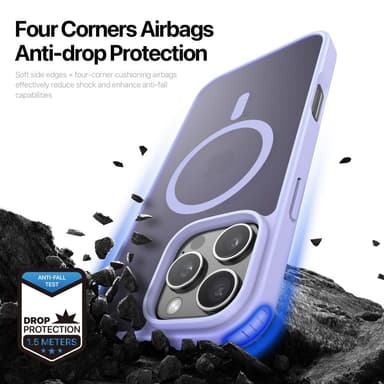 DUX DUCIS iPhone 16 Pro Max Yind Series Matt Finish Skal - Lila