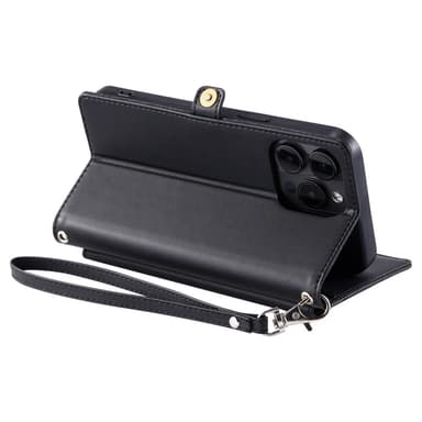 SKALO iPhone 16 Pro Max Evelope Clutch 5-Fack - Svart