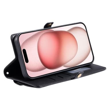 SKALO iPhone 16 Pro Max Evelope Clutch 5-Fack - Svart