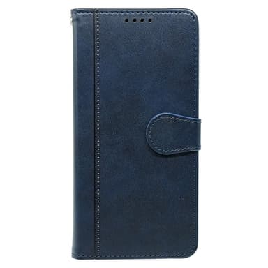 SKALO iPhone 16 Pro Max Plånboksfodral i PU-Läder - Blå
