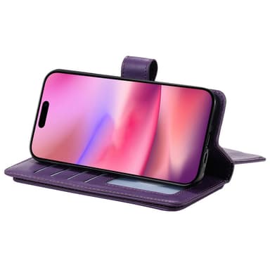 SKALO iPhone 16 10-FACK Plånboksfodral - Lila