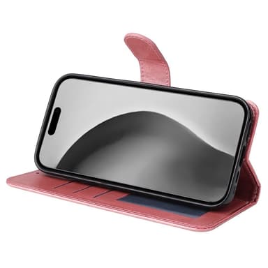 SKALO iPhone 16 Pro Max PU-Läder Plånboksfodral - Rosa