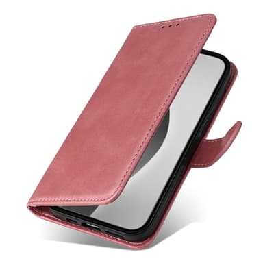 SKALO iPhone 16 Pro Max PU-Läder Plånboksfodral - Rosa