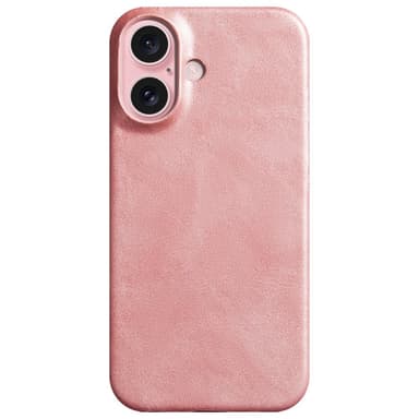 SKALO iPhone 16 PU-Läder Skal - Roséguld