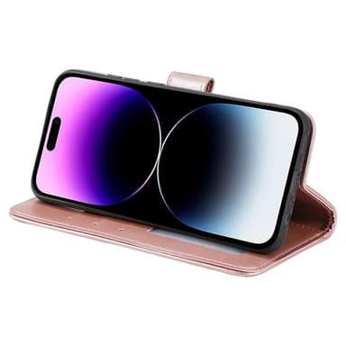 SKALO iPhone 16 Pro Max Mandala Plånboksfodral - Roséguld