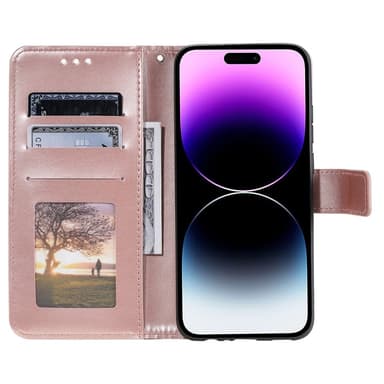 SKALO iPhone 16 Pro Max Mandala Plånboksfodral - Roséguld