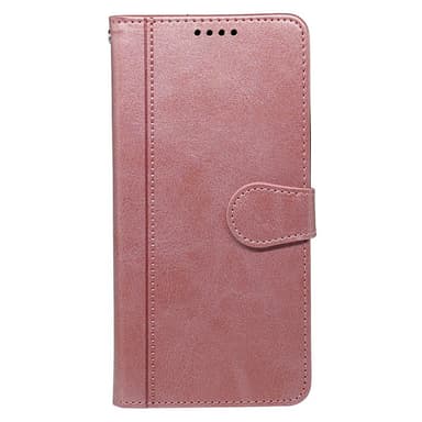 SKALO iPhone 16 Plånboksfodral i PU-Läder - Roséguld