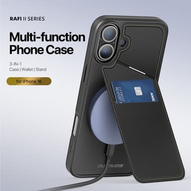 DUX DUCIS iPhone 16 Plus Rafi II Series Skal med Korthållare - Svart