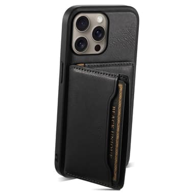 DENIOR iPhone 16 Pro D12 Skal+Plånbok - Svart