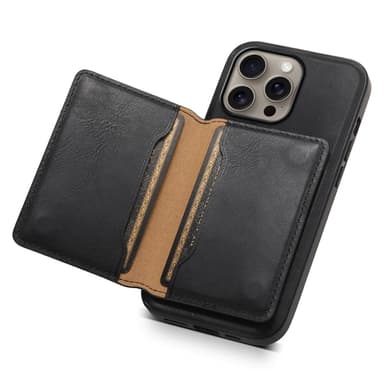 DENIOR iPhone 16 Pro D12 Skal+Plånbok - Svart