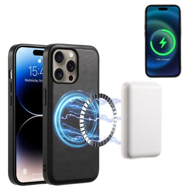 DENIOR iPhone 16 Pro D12 Skal+Plånbok - Svart