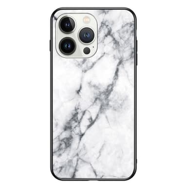 SKALO iPhone 16 Pro Max Marmor Härdat Glas TPU-skal - Motiv 2