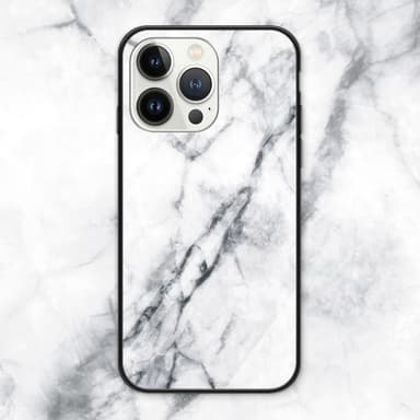 SKALO iPhone 16 Pro Max Marmor Härdat Glas TPU-skal - Motiv 2