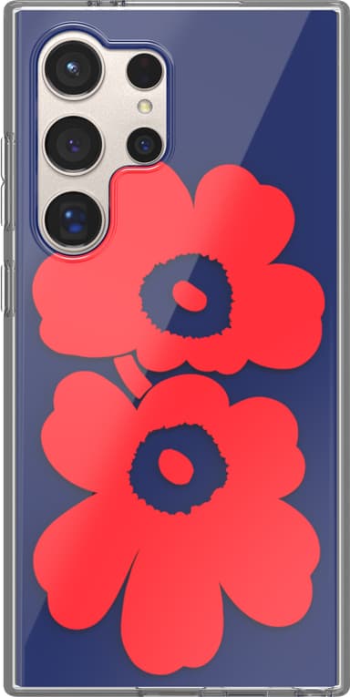 Samsung Galaxy S24 Ultra Marimekko Dual Layer skal (blått/rött)
