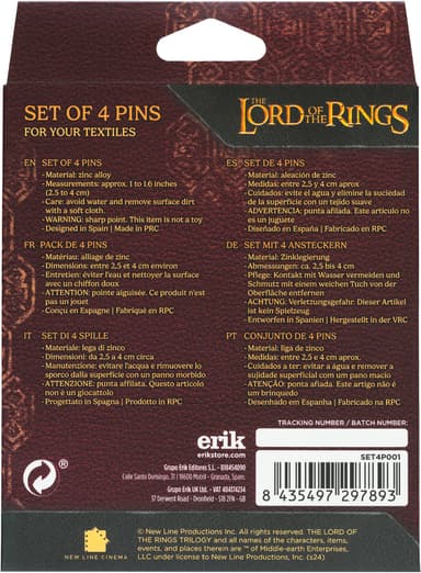 Grupo Erik Sagan om ringen textilnålar (4-pack)