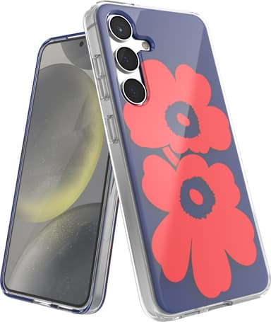 Samsung Galaxy S24 Marimekko Dual Layer skal (blått/rött)