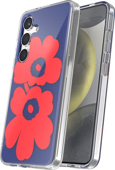Samsung Galaxy S24 Marimekko Dual Layer skal (blått/rött)