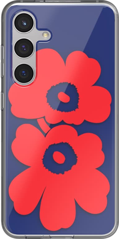 Samsung Galaxy S24 Marimekko Dual Layer skal (blått/rött)