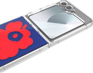 Samsung Galaxy Flip6 Marimekko Dual Layer-fodral (blå/röd)