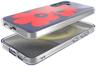 Samsung Galaxy S24 Marimekko Dual Layer skal (blått/rött)