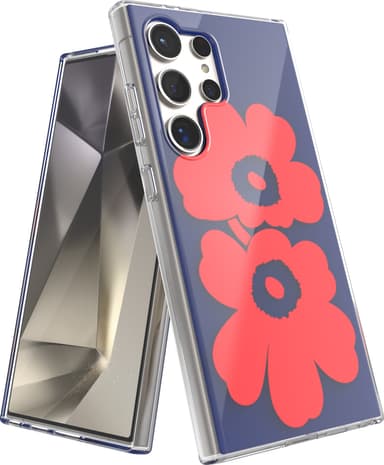 Samsung Galaxy S24 Ultra Marimekko Dual Layer skal (blått/rött)