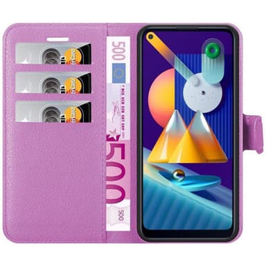 Samsung Galaxy A11 / M11 Plånboksfodral Skal (Lila)