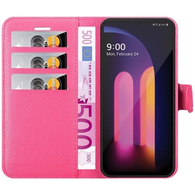 LG V60 ThinQ Plånboksfodral Skal (Rosa)