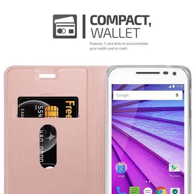 Motorola MOTO G3 Fodral Skal Case (Rosa)