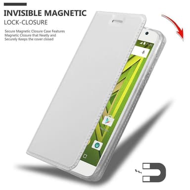 Motorola MOTO X PLAY Fodral Skal Case (Silver)