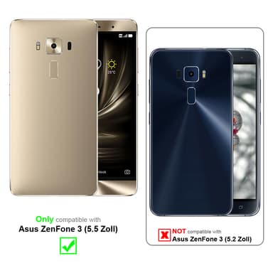 Asus ZenFone 3 (5.5 tum) Skal Fodral Case (Röd)