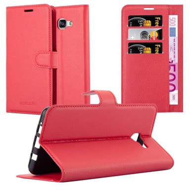Samsung Galaxy A7 2016 Plånboksfodral Skal (Röd)