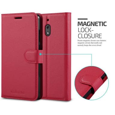 Nokia 2.1 Plånboksfodral Skal (Röd)