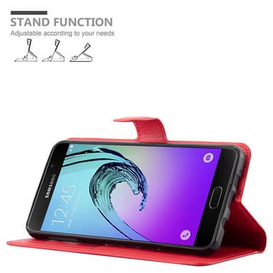 Samsung Galaxy A7 2016 Plånboksfodral Skal (Röd)